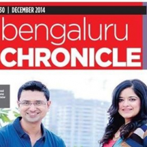 Vishwas Mudagal named in top 11 personalities of Bangalore in 2014! On the cover page.