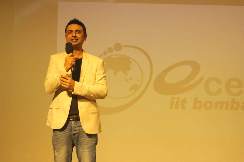 Vishwas Mudagal Speaking at IIT Bombay