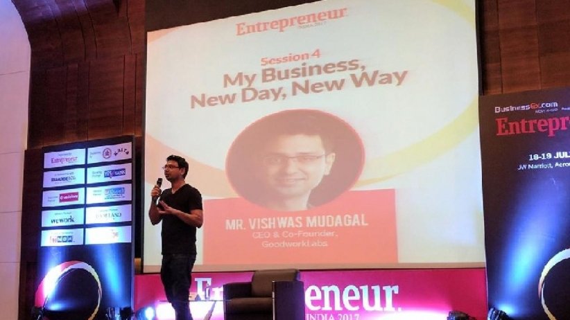 Vishwas Mudagal at the Entrepreneur India Event 