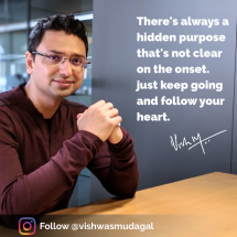 Motivational quote by Vishwas Mudagal