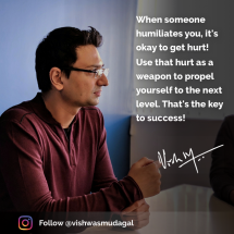 Motivational quote by Vishwas Mudagal