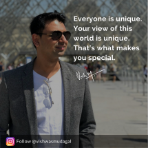 Motivational quote by Vishwas Mudagal