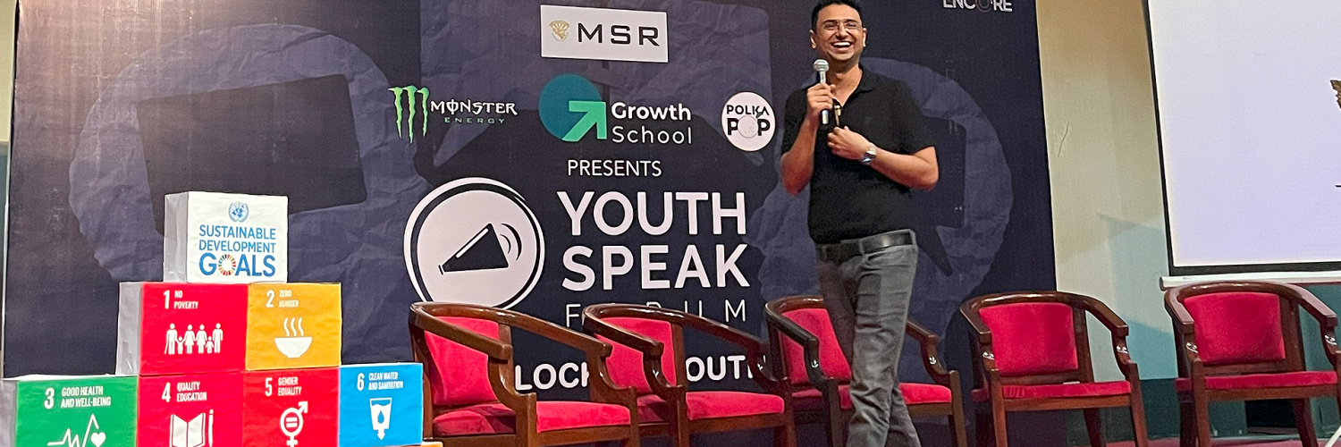 Vishwas Mudagal Inspires at AIESEC's Youth Speak Forum 2023