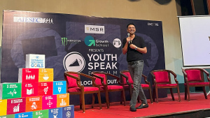 Vishwas Mudagal Inspires at AIESEC's Youth Speak Forum 2023