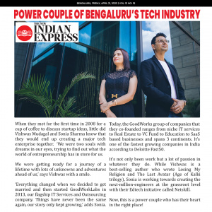  The New Indian Express; The power couple of tech in Bangalore